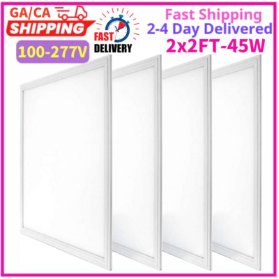 2X2FT LED Recessed Panel Light Drop Ceiling Light Commercial Office 5000K white