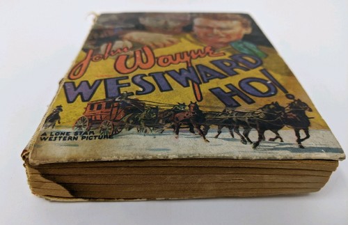 Rare John Wayne WESTWARD HO! Vintage Republic Pictures Book 1935 Edward Finney - Picture 4 of 12