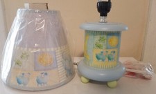 New Vintage Dolly Cathy Heck Cuddly Noah 2by2 14"  Blue Nursery Nightlight Lamp 