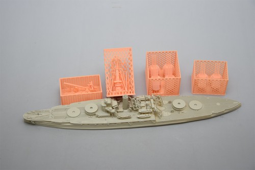 G-146 1/700 Pennsylvania battleship 1920 resin 3D printed red wax model - Picture 12 of 14