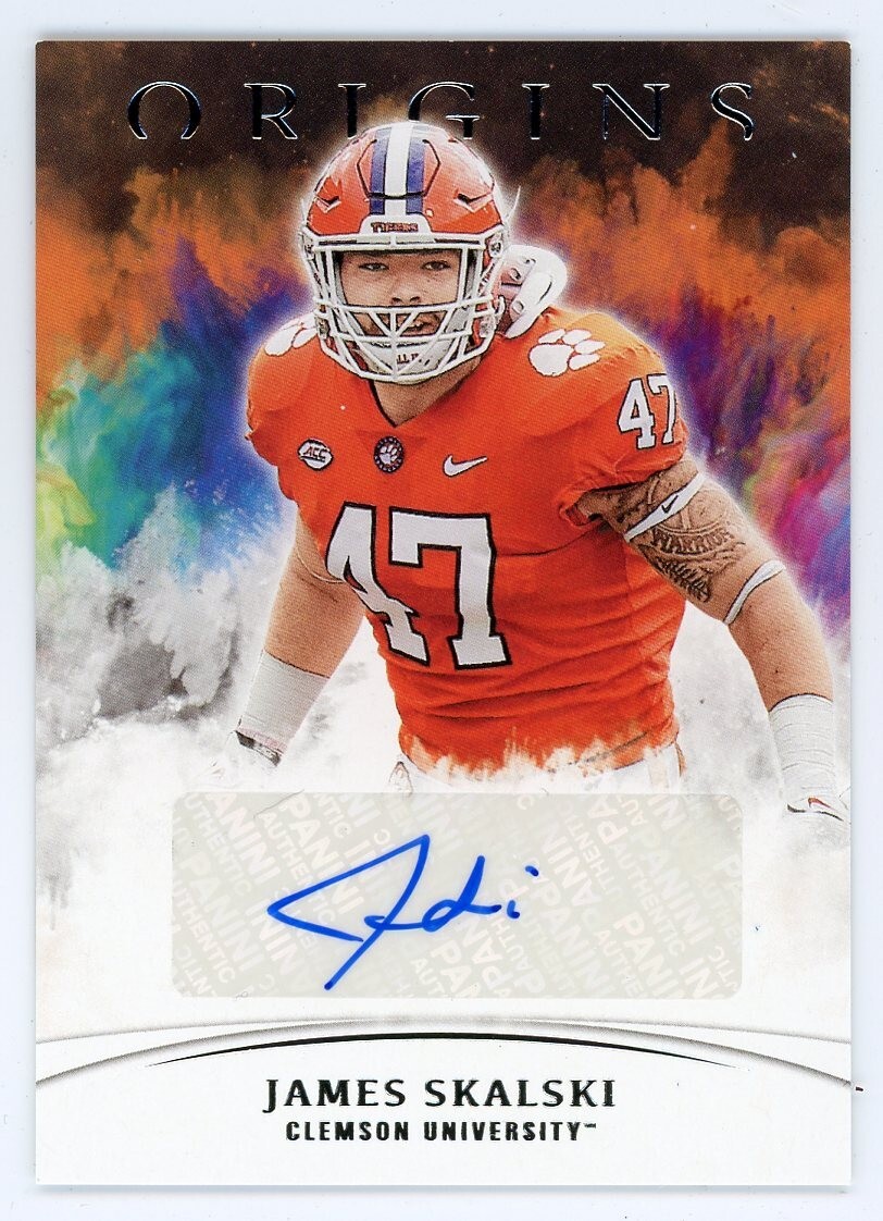 James Skalski 2022 Panini Chronicles Draft Picks Origins Rookie RC Auto  #OA-JSK
