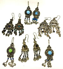 Earrings Vintage Moroccan Berber Women Traditional Ethnic Tribal Handmade