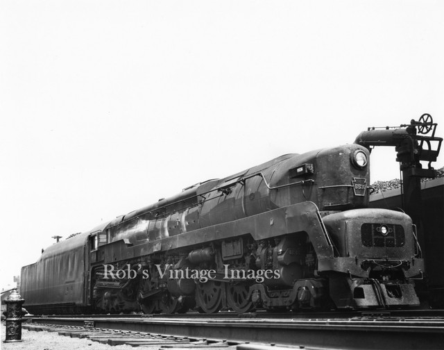 Pennsylvania Railroad T1 Sharknose 5536 Train Steam photo 1940 Art Deco PRR eBay