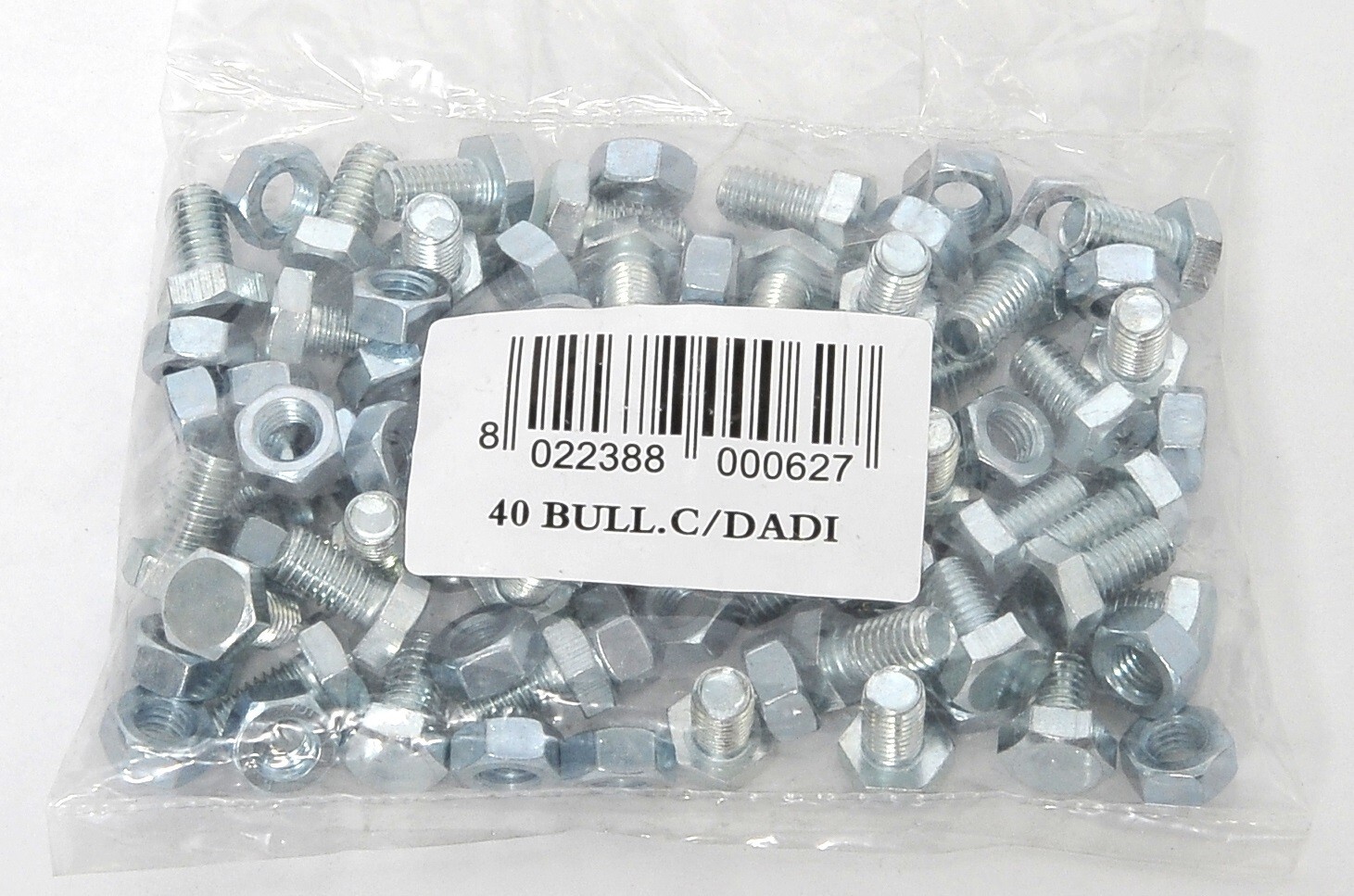 Kit Grima 40 Bulloni e 40 Dadi M8 per Montaggio Scaffalature Kapp