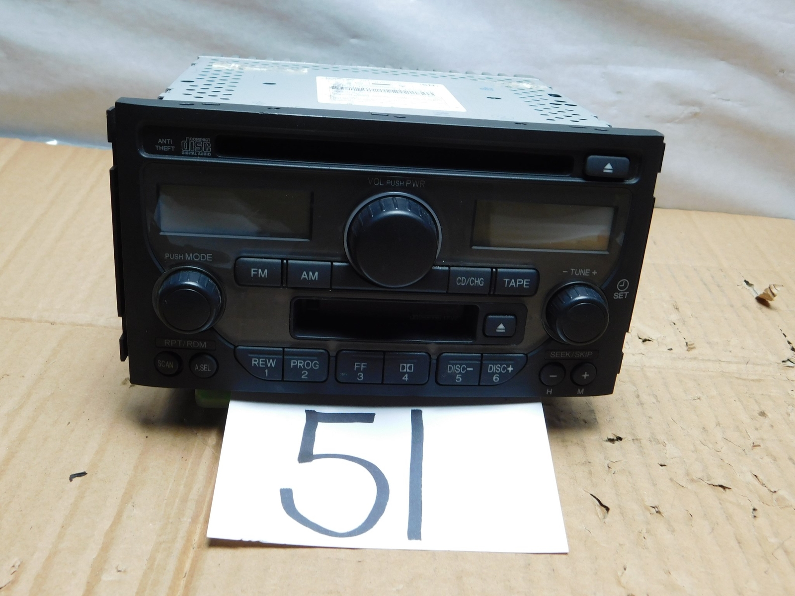 2003 HONDA PILOT #51 Radio Stereo Single CD AM & FM Used 11105578