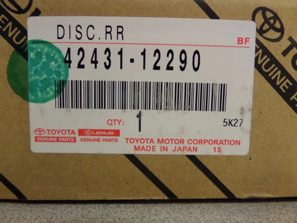 Juego de pastillas de freno y rotores traseros Scion xB 2008-2015 originales OEM Foto 4 de 4