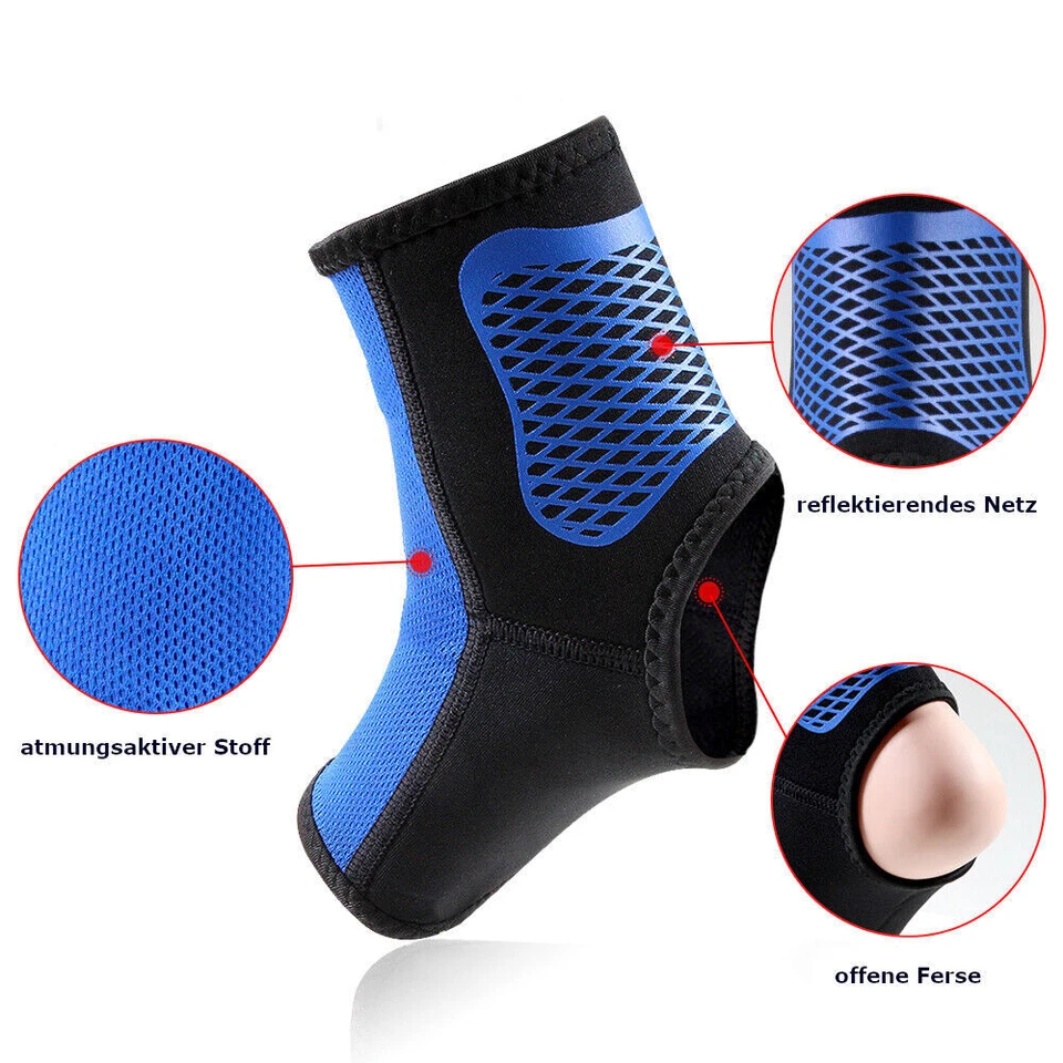 Fußbandage A-Fit Sprunggelenkbandage Fußgelenk Sport Fitness Training Bandage - Bild 3 von 4