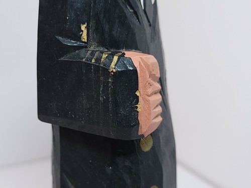Vintage Hand Carved Wood Peg Leg Sea Captain Nautical Decor 12" - Picture 8 of 10