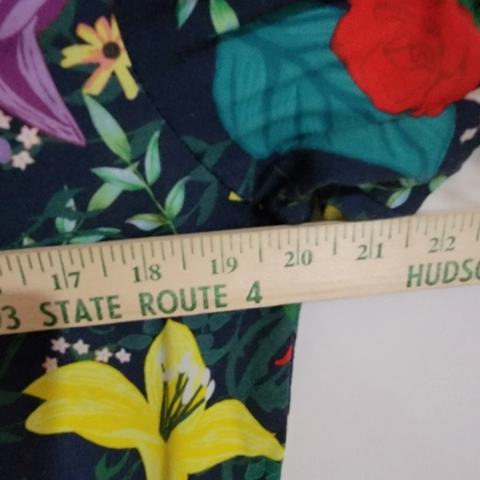 Adidas Originales Estampado Floral Manga Corta Camiseta Vestido Mujer Pequeño Foto 4 de 4