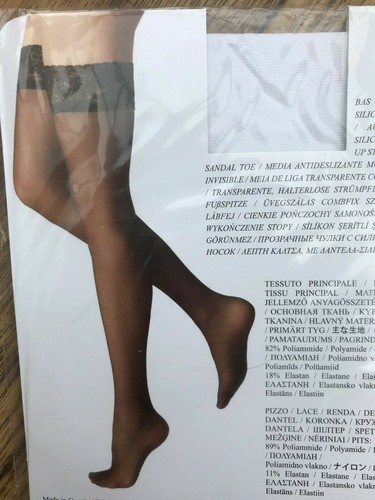 Calzedonia sheer 20 hold ups, bianco sposa, taglia M/L (3/4), BNWT | eBay