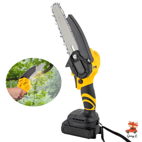 Mini Chainsaw Cordless Portable Electric Chain Saw 2×Battery 6" Small Handheld