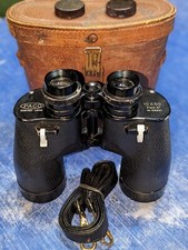 Post War PACO 10 X 50 BINOCULAR w/Case: Cleaned, Lubed  Enhanced 