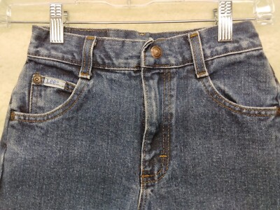 Lee Denim Jeans Kids Straight Leg 22 Inch Waist 18 Inch Inseam 5