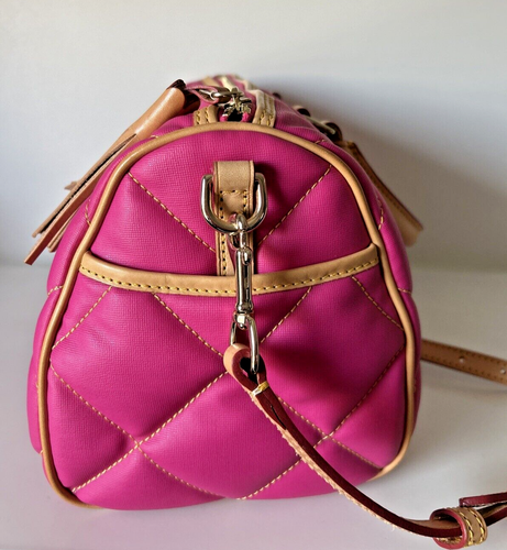 Dooney Bourke Quilted Classic Satchel Handbag Shoulder Bag 11x7x6 - Picture 4 of 13