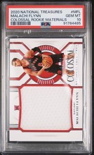 2020 National Treasures /99 Malachi Flynn Colossal Rookie Materials RC - PSA 10