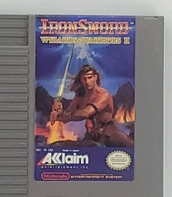 IronSword Wizards & Warriors II NES 1989 Box Manual Tested Acclaim Japan RARE