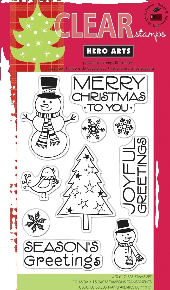 Sellos de Artesanía vacaciones Hero Arts Acrílico