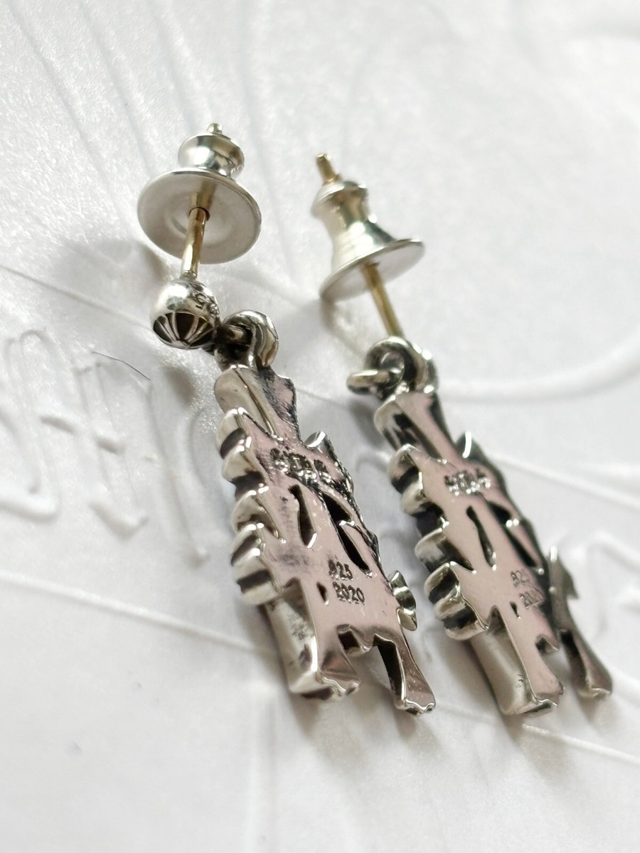 100% Authentic Chrome Hearts Triple Cross Earring (Single Earring