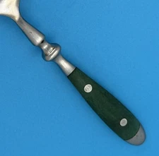 HAMPTON SILVERSMITHS BISTRO GREEN STAINLESS FLATWARE 2 RIVETS PLASTIC HDL CHOICE