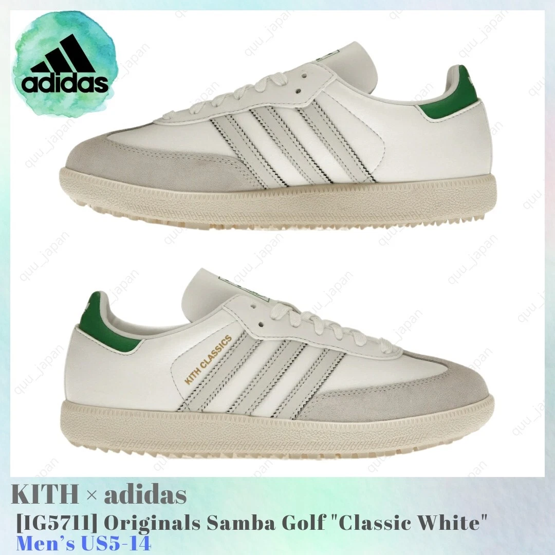 Preços baixos em adidas Kith x Samba Spikeless Golf White Green | eBay