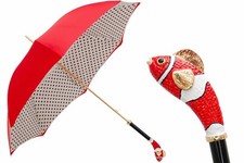 Pasotti Red Fish Umbrella with Gift Box included New