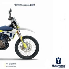 2022 Husqvarna 701 Enduro EU Repair Manual on a USB