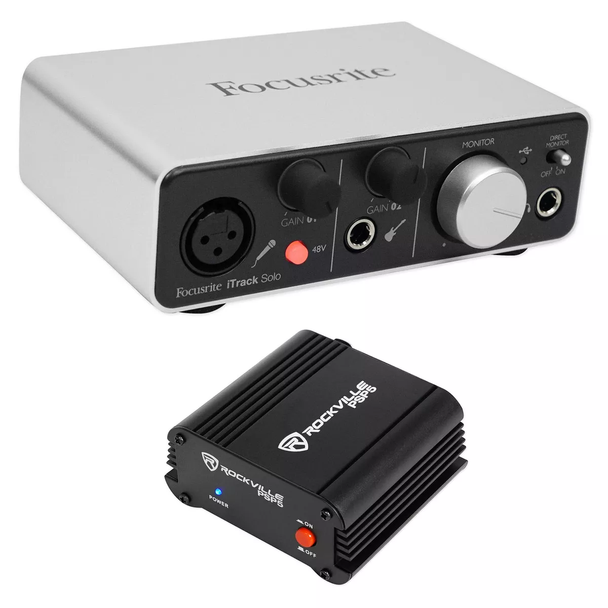 Focusrite ITRACK SOLO LIGHTNING Audio Recording Interface+Phantom