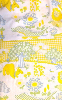 Wamsutta BabyCale 100% Cotton 2 Fitted Crib Sheet & 1 Matching Pillowcase Yellow