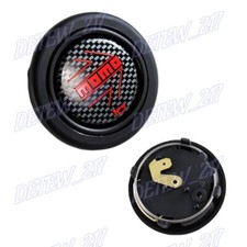 For Jdm Blackcarbon Steering Wheel Horn Button Sport Competition Tuning 59mm