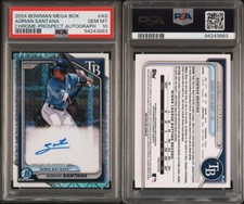 Adrian Santana, Chrome-Prospect Autograph #AS - 2024 Bowman Mega Box - PSA 10