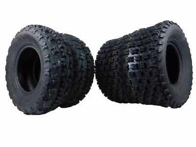 21x7-10 & 20x10-9 ATV TIRE SET (All 4 Tires) Kawasaki KFX400 450R