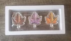 1.5 Grams Each, .999 Fine Silver Colorized Maple Leaves, 4.5 Grams Total Bullion