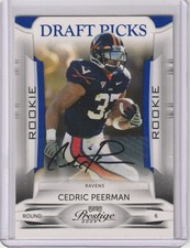 Cedric Peerman 2009 Panini Prestige Draft Picks Rc Auto (111/299)
