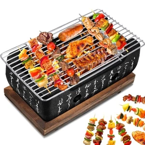 Barbecue japonais portable en alliage d'aluminium Hibachi