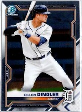 2021 Bowman Chrome Prospects #BCP-72 Dillon Dingler Rookie Detroit Tigers