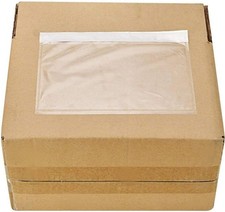 7.5x5.5 Clear Packing List Shipping Label Envelopes 100 Pack Waterproof Heavy-Du