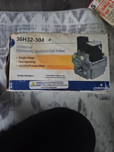 1/2" X 3/4" Gas Valve, 24 VAC, Proven Pilot Valve, Fast Open, Electric On/Off...