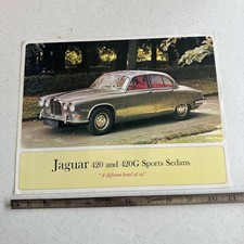 Vintage Original 1967 Jaguar 420 420g Sedan Sales Sheet Original