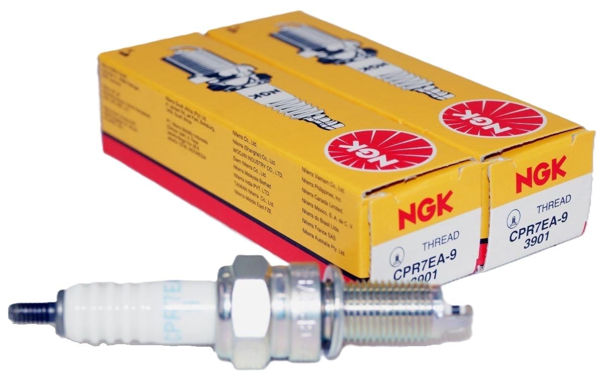 NGK Spark Plug Set 708.61.01 - CPR7EA-9 3901 - 2 Pieces - 