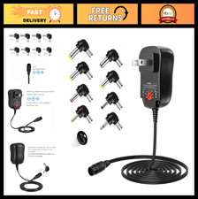 12W Universal AC DC Adapter Power Supply 3V-12V with 8 Tips for Electronics - 10