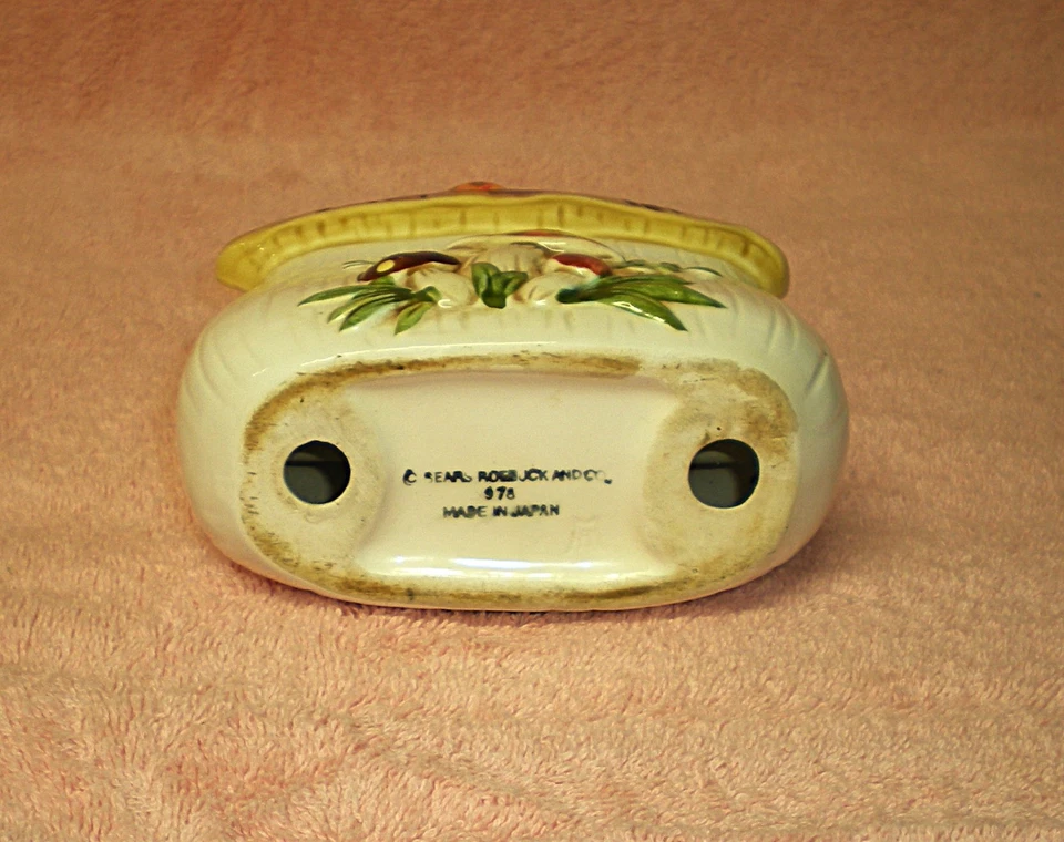 Vintage 1978 Sears & Roebuck Co. Merry Mushrooms Napkin Holder - Image 3 of 4