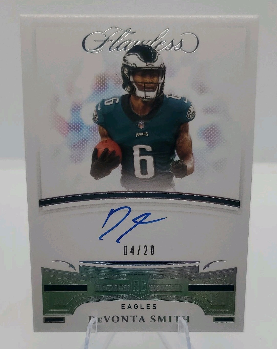 DeVonta Smith Panini Flawless Rookie Signatures #FRSDVS Silver