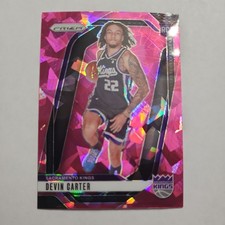 2024-25 Panini Prizm - Devin Carter #231 Pink Ice Prizm (RC) Kings