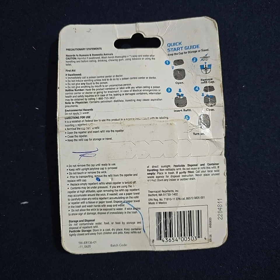 Thermacell Mosquito Repellent 36-Hour Rechargeable Refill Scent Free 20 ft zone - Image 4 of 4