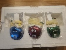 Ashton Drake M&M's Sleigh Bells Ornaments Christmas Gift All Tied Up Snowy Day