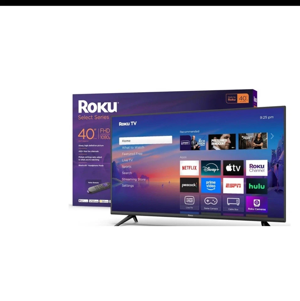 Roku Smart TV 2025 - Serie Select de 40 pulgadas, TV Full HD 1080p - RokuTV - Image 2 of 4