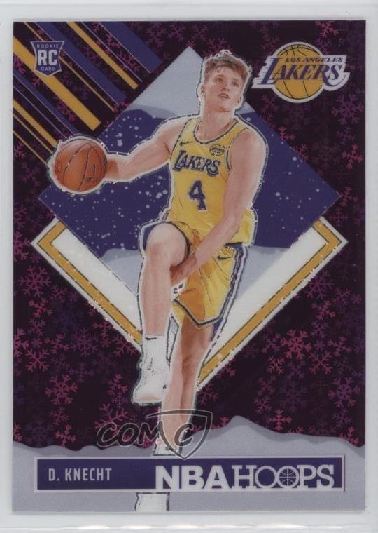 2024 Panini NBA Hoops Tribute Premium Purple Winter Prizm Dalton Knecht #294 3g6