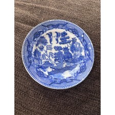 Blue Willow Miniature Plate For Tea Set 4.5  Wide No Chips Made in Japan
