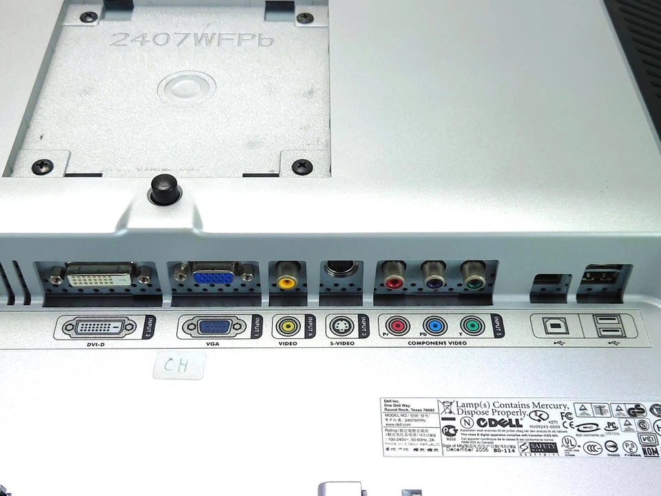 Dell 2407WFP 24,1 Zoll S-PVA LCD PC Monitor DVI VGA 1920 x 1200 60Hz Bildschirm - Bild 4 von 4