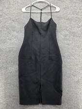 Express Dress Womens 6 Black Pencil Dress Sweetheart Sleeveless Lined Zip